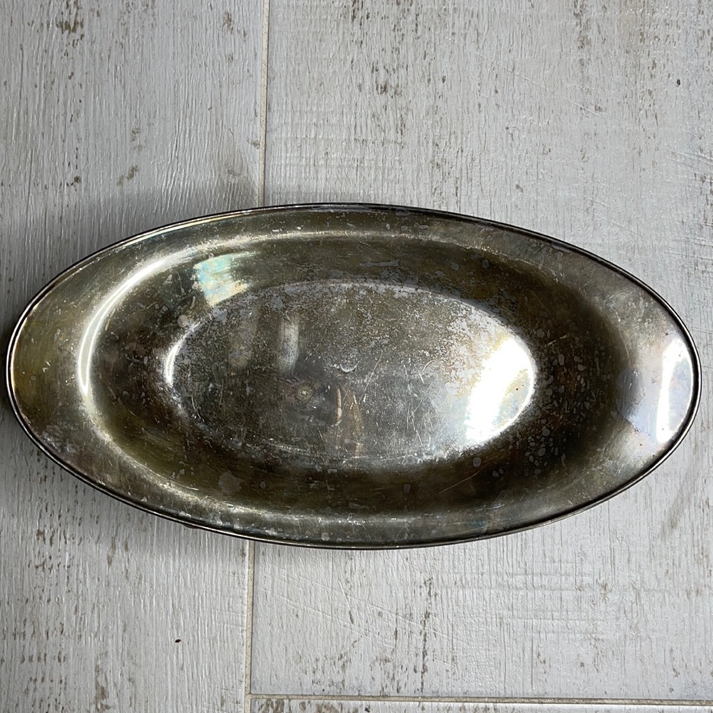 WMA Rogers Vintage oval Silver Plated Serving Plate